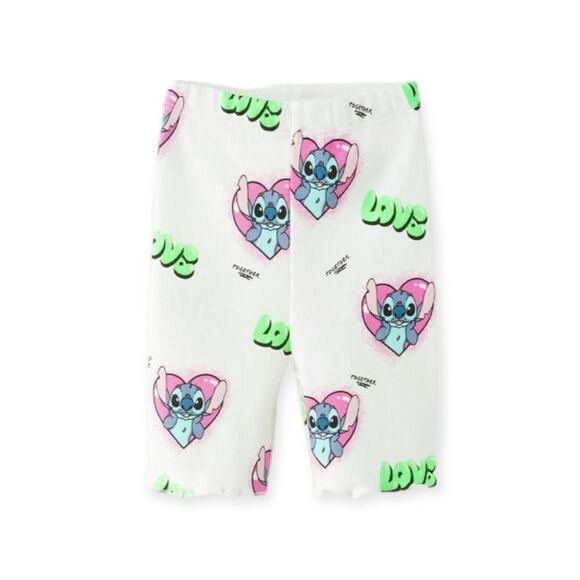 ZARA Kids | White | STITCH “LOVE” © DISNEY BIKE SHORTS - Picture 2 of 7